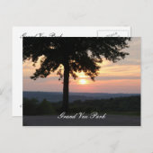 Sonnenuntergang im Grand Vue Park II Postkarte (Vorne/Hinten)