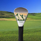 Sonnenuntergang im grünen Wald, individuell einste Golf Headcover