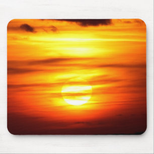 Sonnenuntergang im Herbst Mousepad