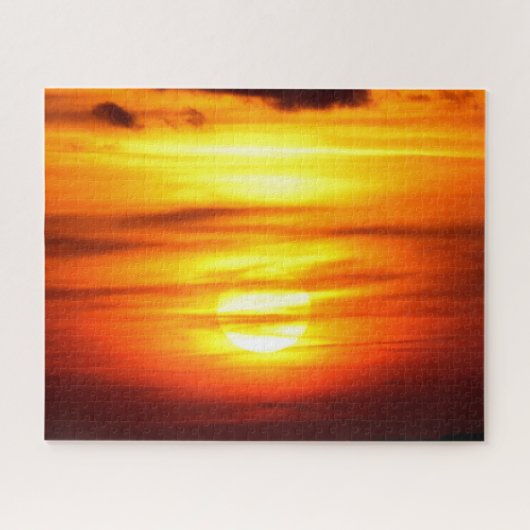 Sonnenuntergang im Herbst Puzzle (Horizontal)