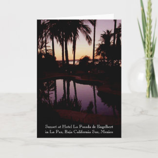 Sonnenuntergang im Hotel La Posada de Engelbert Karte