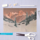 Sonnenuntergang im Kaisertal, Schneeberg, Enttäusc Seidenpapier (Handwerk)