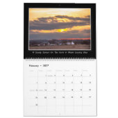 Sonnenuntergang im Kalender des Land-2017 (Feb 2027)