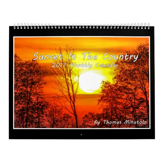 Sonnenuntergang im Kalender des Land-2017 (Titelbild)