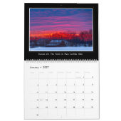 Sonnenuntergang im Kalender des Land-2017 (Jan 2027)