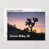 Sonnenuntergang im Luzerner Tal Postkarte (Vorne/Hinten)