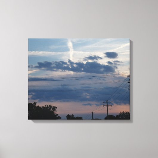 Sonnenuntergang im Mittleren Westen Leinwanddruck (Vorderseite)