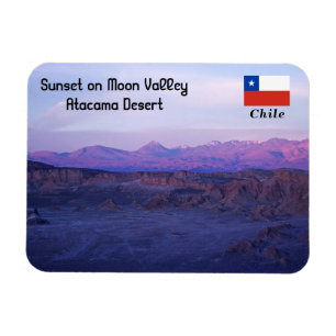 Sonnenuntergang im Mondtal - Chile Magnet