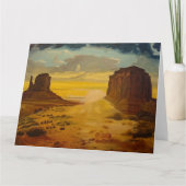 Sonnenuntergang im Monument Valley durch Gary Poli Karte (Vorderseite)