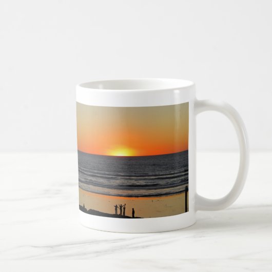 Sonnenuntergang im Ocean Art Foto Kaffeetasse Tass (Rechts)