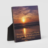 Sonnenuntergang im Ozean Fotoplatte (Vorderseite)