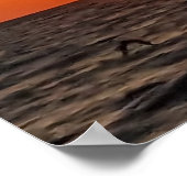 Sonnenuntergang im Ozean - Inspiration Poster (Ecke)