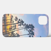 Sonnenuntergang im Ozean Kalifornien mit Palmen Case-Mate iPhone Hülle (Rückseite (Horizontal))
