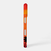 Sonnenuntergang im Ozean mit Palmen Personalisiert iPhone 16 Hülle (Rechte Seite)