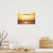 Sonnenuntergang im Ozean Poster (Küche)