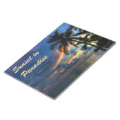 Sonnenuntergang im Paradies Notepad Notizblock (angewinkelt)
