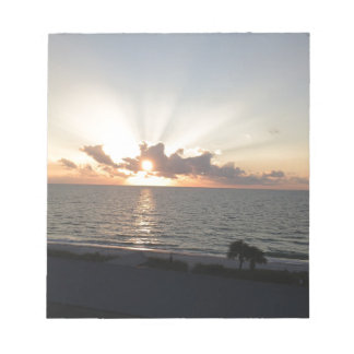 Sonnenuntergang im Paradies Notizblock