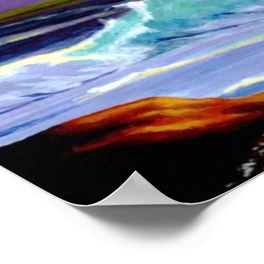 Sonnenuntergang im Paradies Plakate und Prints (Ecke)