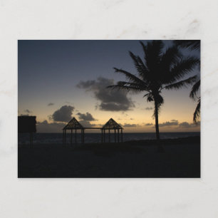 Sonnenuntergang im Paradies Postkarte