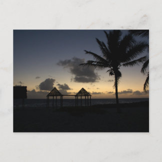 Sonnenuntergang im Paradies Postkarte