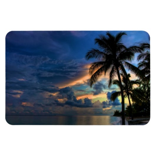 Sonnenuntergang im Paradies Premium Flexi Magnet (Horizontal)