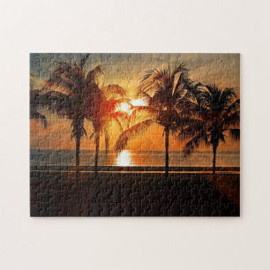 Sonnenuntergang im Paradies Puzzle