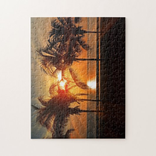 Sonnenuntergang im Paradies Puzzle (Vertikal)