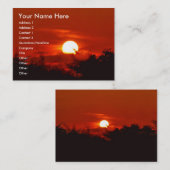 Sonnenuntergang im Paradies Visitenkarte (Vorne/Hinten)
