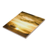 Sonnenuntergang im Pazifik Fliese (Seite)