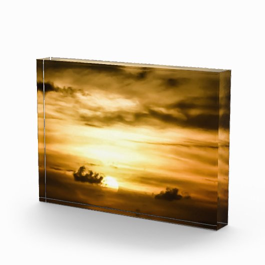 Sonnenuntergang im Pazifik Fotoblock (Rechts)