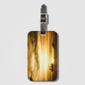 Sonnenuntergang im Pazifik Gepäckanhänger (Vorderseite Vertikal)