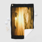 Sonnenuntergang im Pazifik Golfhandtuch (Insitu)