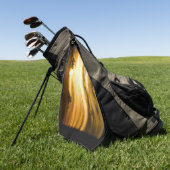 Sonnenuntergang im Pazifik Golfhandtuch (Gras)