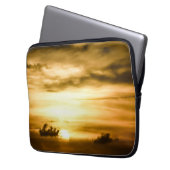 Sonnenuntergang im Pazifik Laptopschutzhülle (Vorderseite Links)