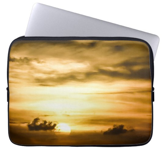 Sonnenuntergang im Pazifik Laptopschutzhülle (Vorderseite)