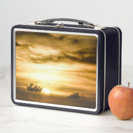 Sonnenuntergang im Pazifik Metall Brotdose