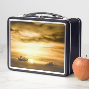 Sonnenuntergang im Pazifik Metall Brotdose