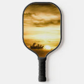 Sonnenuntergang im Pazifik Pickleball Schläger (Vorderseite)