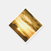 Sonnenuntergang im Pazifik Serviette (Ecke)