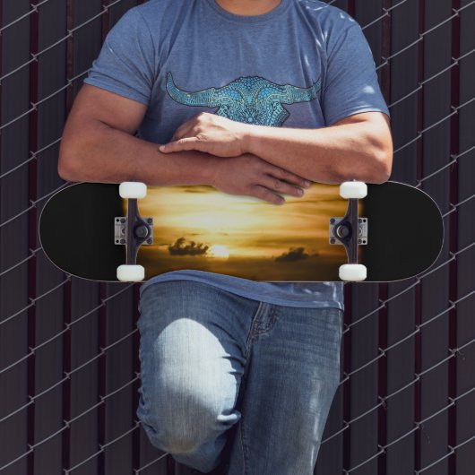 Sonnenuntergang im Pazifik Skateboard (Außenbereich 3)