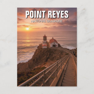 Sonnenuntergang im Point Reyes National Seashore R Postkarte