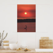 Sonnenuntergang im Presque Isle Staat Park Printwe Poster (Küche)