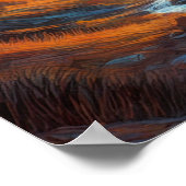 Sonnenuntergang im Rocky Canyon Poster (Ecke)