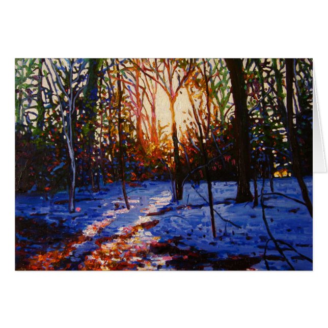 Sonnenuntergang im Schnee 2010 (Vorderseite (Horizontal))