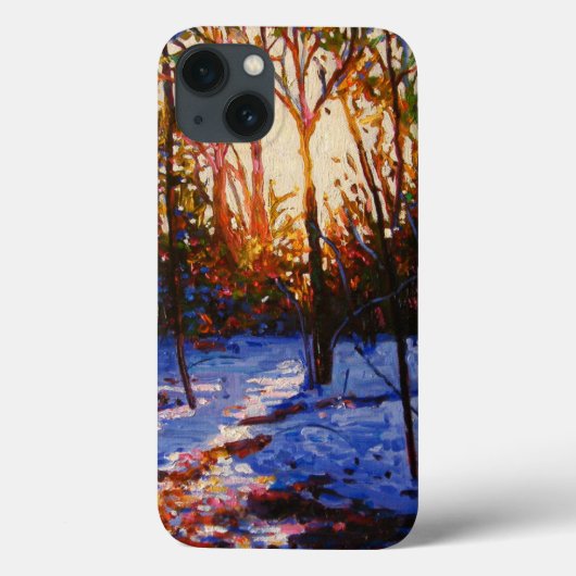 Sonnenuntergang im Schnee 2010 Case-Mate iPhone Hülle (Rückseite)