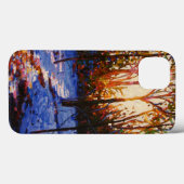 Sonnenuntergang im Schnee 2010 Case-Mate iPhone Hülle (Rückseite (Horizontal))