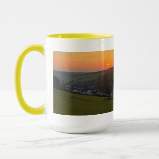 Sonnenuntergang im Siegerland, Gernsdorf 444 ml Tasse (Links)