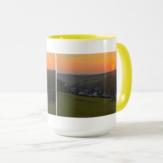 Sonnenuntergang im Siegerland, Gernsdorf 444 ml Tasse (VorderseiteRechts)