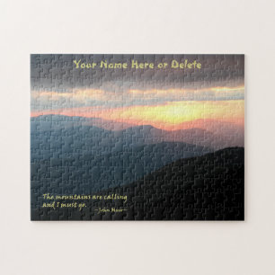 Sonnenuntergang im Smokies: Mtns sind Nennen/Muir Puzzle