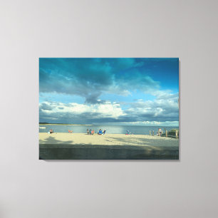 Sonnenuntergang im Sommer, Cape Cod Beach Canvas P Leinwanddruck